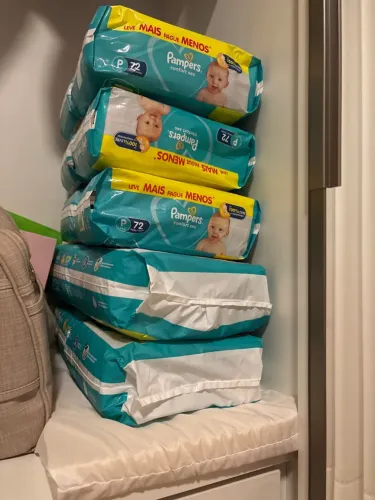 Fraldas Pampers P - confort sec