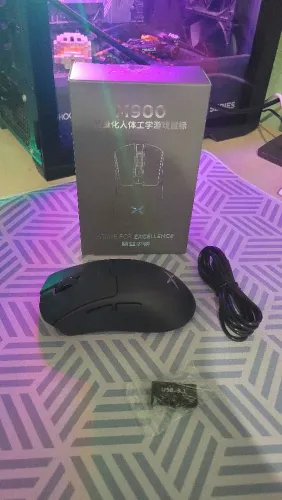 Vendo Kit gamer - Mouse delux m900 e mousepad 90x40mm (NOVOS)