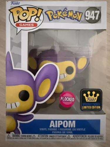 Funko Pop Pokemon Aipom 947 Flocked