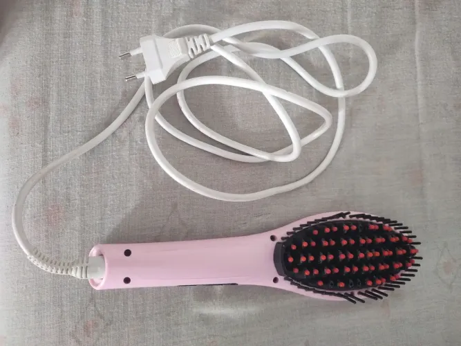 Escova alisadora de cabelo elétrica