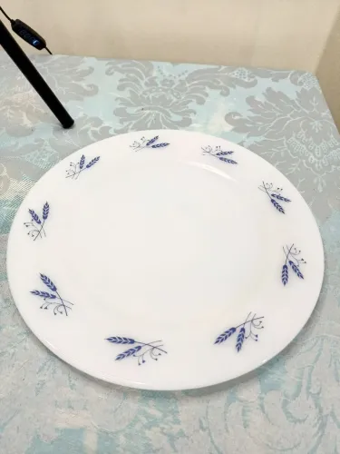 Prato para bolo trigo azul colorex