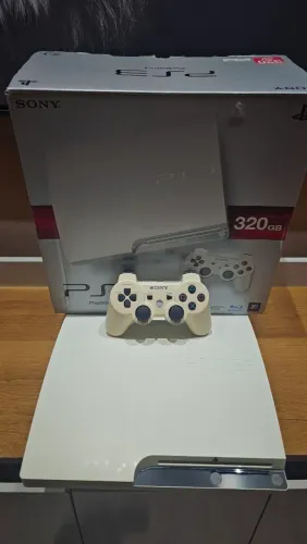 PS3 versão White slim CIB.