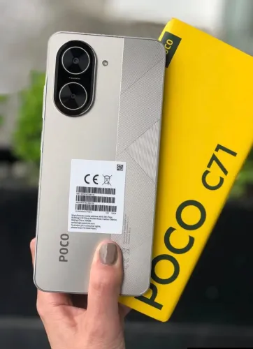Xiaomi Poco C71 128GB 4GB Dourado - Loja física com Garantia