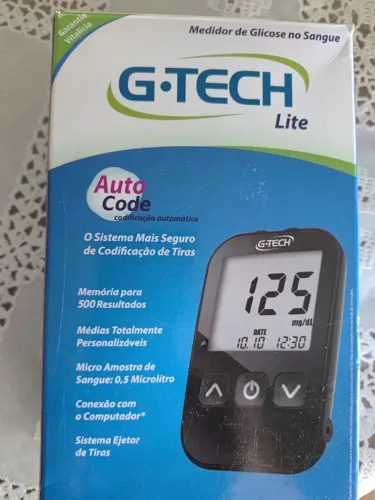 Medidor de Glicose G-TECH usado somente 1 vez