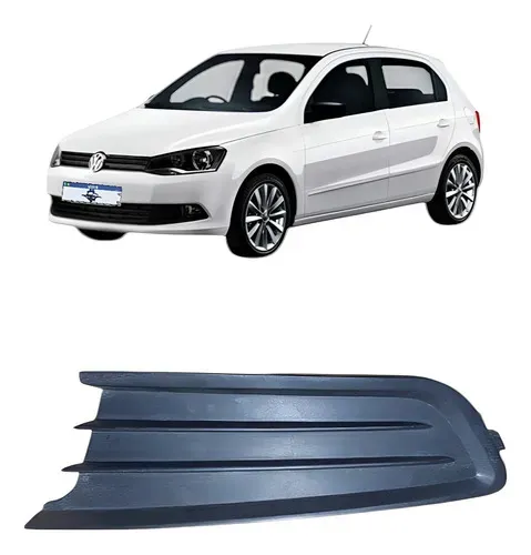 Moldura Farol De Milha Esquerdo Sem Furo Gol G6 2013 A 2016 Preto Esquerdo