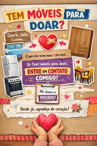 DOAÇÃO DE MÓVEIS 