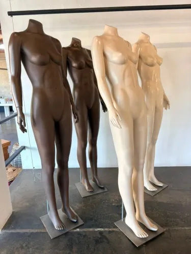 Lote de 4 Manequins Femininos de Uso Altamente Profissional