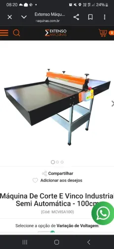 Maquina de corte vinco.e seladora