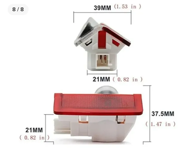 Luz Projetor Led Portas Mercedes Classe A W177