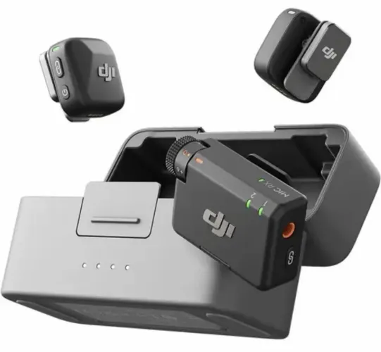 Microfone DJI Mini preto duplo