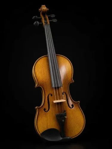 Violino madeira maciça - Acabamento envelhecido Completo - arco, capa e breu