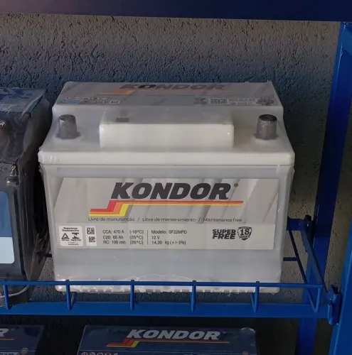 Baterias Kondor Super Free 60Ah - Novas