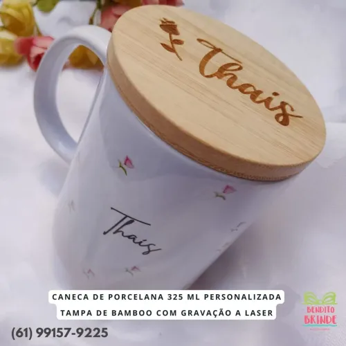 Caneca +tampa personalizada
