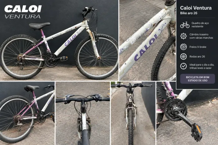 Bicicleta caloi ventura aro 26