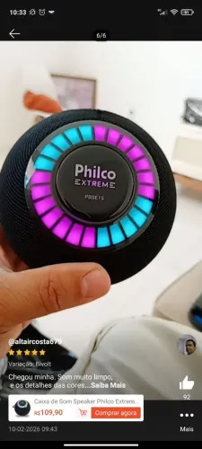 Caixa de som Bluetooth Philco