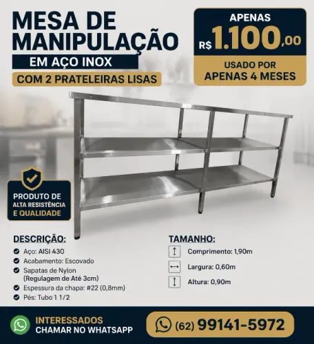 MESA DE INOX