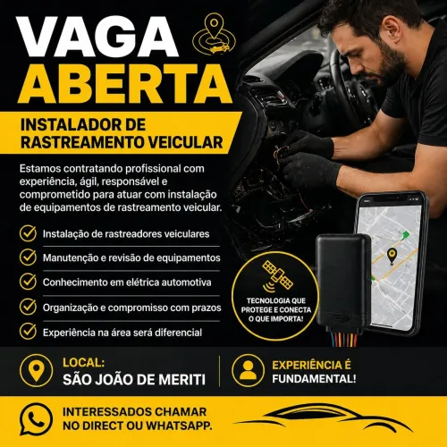 Tecnico instalador de rastreador