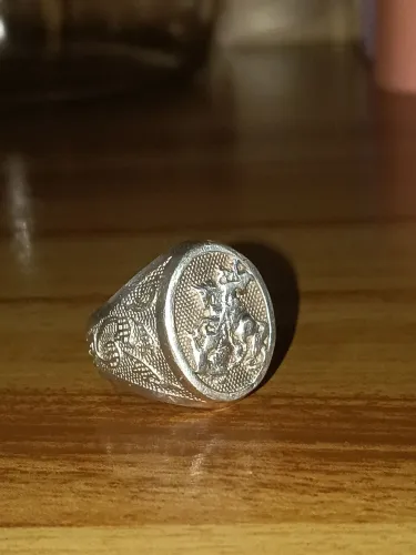 Vendo anel de prata são Jorge peça top