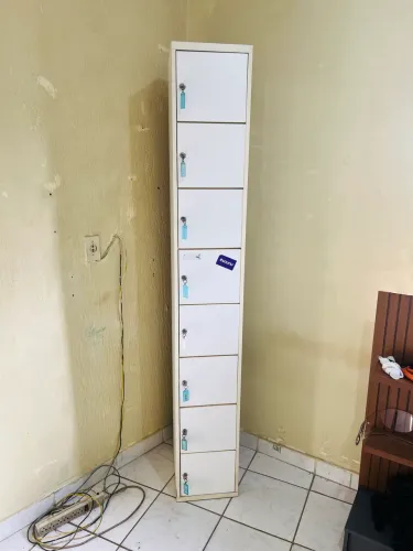Armário Organizador Com Chaves MDF Laminado 1,98x30