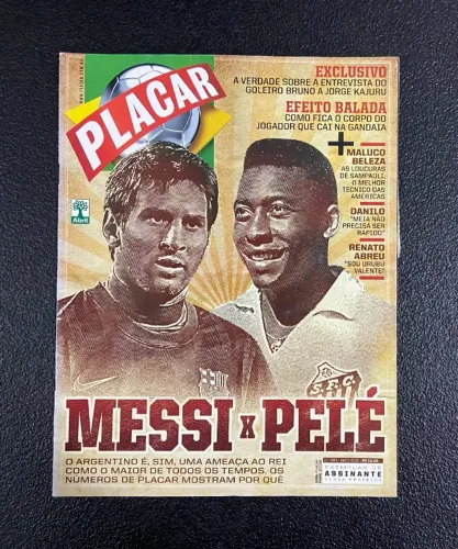 revista placar #1366 - messi x pelé - maio2012