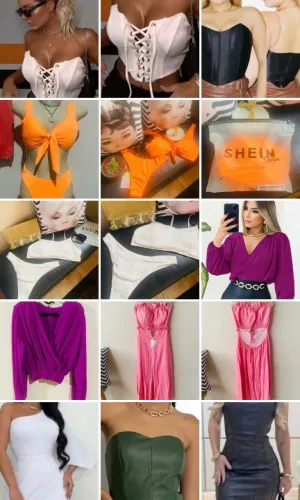 Lote com 10 peças Shein TAM U 
