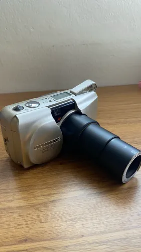 Câmera analógica olympus mju infinity stylus