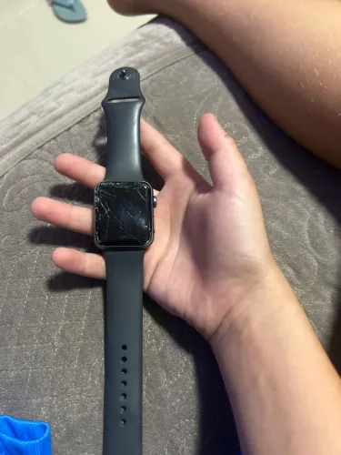 Aplle watch series 3 com caixa e carregador original com defeito