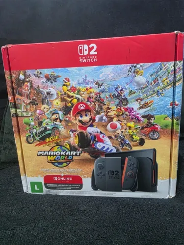 Nintendo Switch 2 preto + Mário Kart World