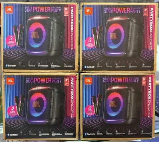 JBL PartyBox Encore 2 Original com Microfone | Som Potente para Animar Qualquer Festa