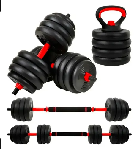 Kit de alteres 6 em 1 para treino em casa