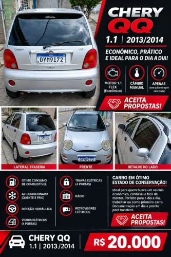 Chery QQ 1.1/1.0 12V 69cv 5P 2014