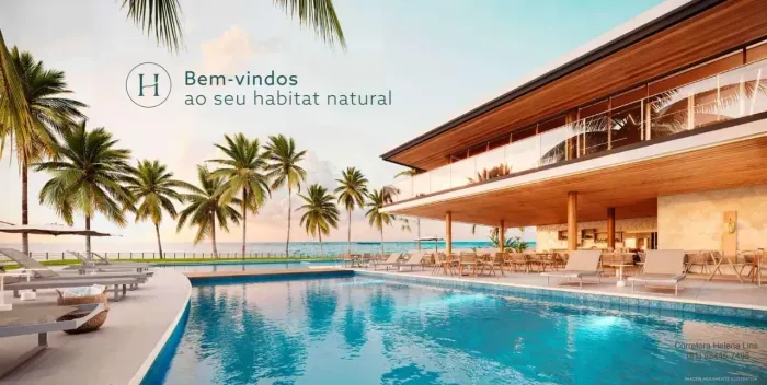 Apartamento com 2 quartos, 1 vaga em condomínio Home Resort na Praia do Cupe - Ipojuca - P