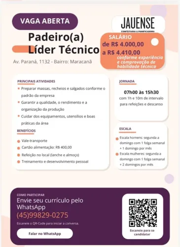 PADEIRO LIDER TECNICO - FOZ DO IGUAÇU