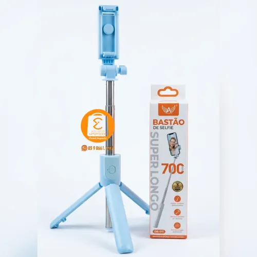 Bastão de Selfie para Celular com Tripé de Mesa 70cm e Bluetooth (pau de Selfie)