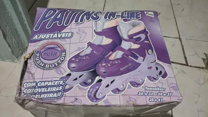 Patins on-line infantil ( tamanho 30/33) idade 6+ anos