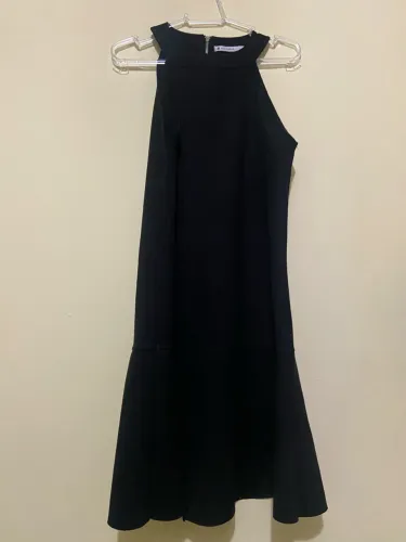 Vestido Preto Polo Wear (Veludo / Suede) - Tamanho G