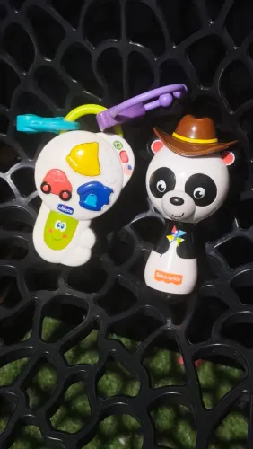 Chave Chicco Musical + Maracás Fisher-Price