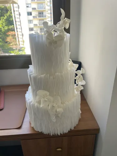bolo fake casamento