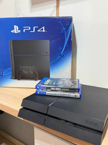 PS4 Jet Black 1TB com 2 jogos