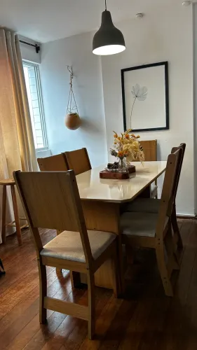 Conjunto Sala de Jantar em MDF 6 cadeiras