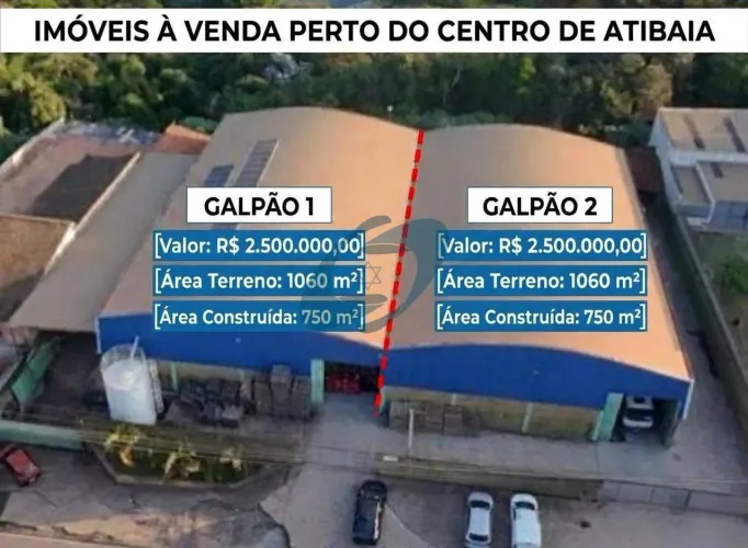 Galpão à venda, 750 m² por R$ 2.500.000,00 - Belvedere - Atibaia/SP
