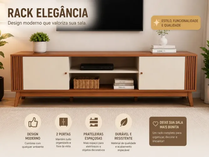 Rack para sala MDF
