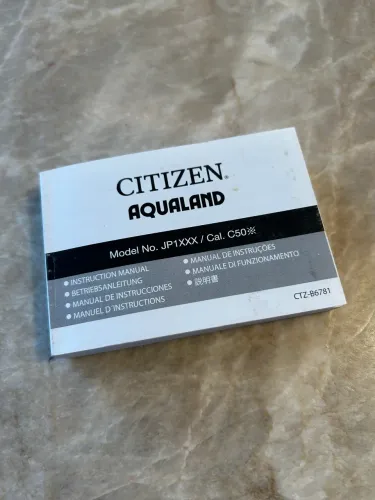 Manual Relógio Aqualand Citizen