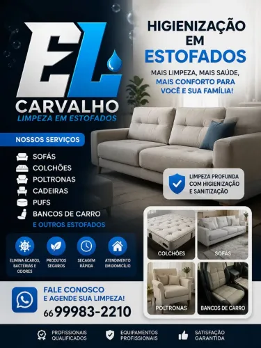 Higienização em estofados