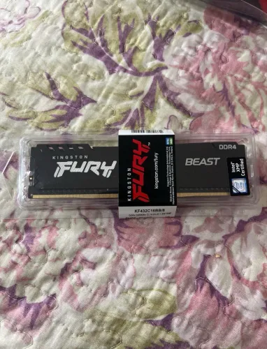 Memória RAM Kingston Fury Beast 8GB DDR4 3200MHz CL16