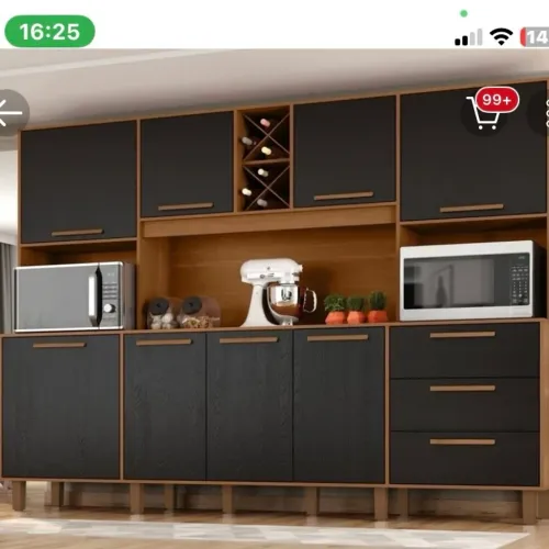 Armário de Cozinha Completo Kit Apollo Zanzini (1 Ano de Uso)