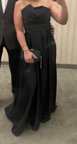 Vestido festa M (40/42) preto luxo