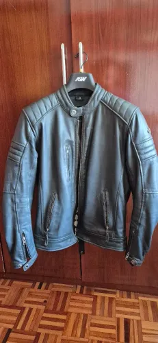 Jaqueta ASW couro Topgun Preto
