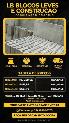 Blocos em promoção