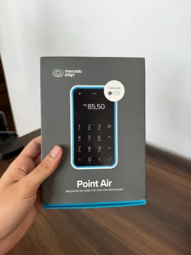 Maquininha de Cartão Mercado Pago Point Air Wi-Fi 4G NFC Pix Nova Lacrada